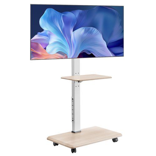 Flexibele rolende TV-standaard voor 32‑70 inch: ruimtebesparend, stabiel en verstelbaar