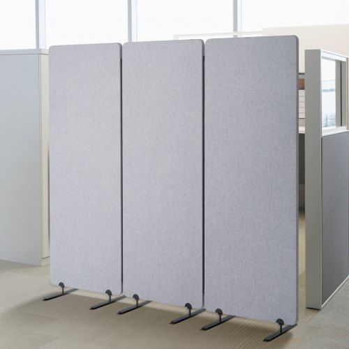 Flexibele, geluiddichte 3‑panelen roomdivider – ideaal voor kantoor en thuis