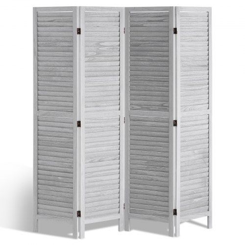 Stijlvolle 4‑delige houten kamerverdeler – privacy en design in één