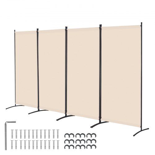 Flexibele 4‑panelen roomdivider: privacy en stijl voor elke ruimte