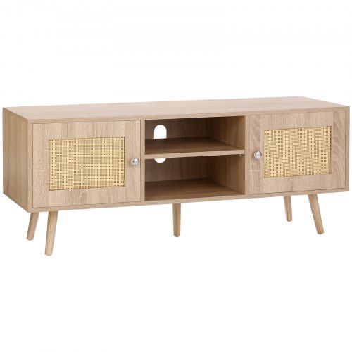 Rotan TV-meubel Boho – Natuurlijke warmte en flexibele opbergruimte voor elke woonkamer