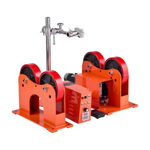 Roterende lasrol voor zware pijp‑ en tankmontage – 1000 kg draagvermogen, 120 W motor