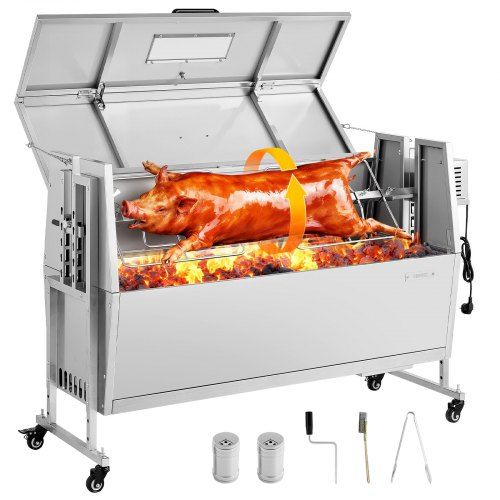 Draaispitgrill 46 inch met 60 kg capaciteit – praktisch, duurzaam en mobiel