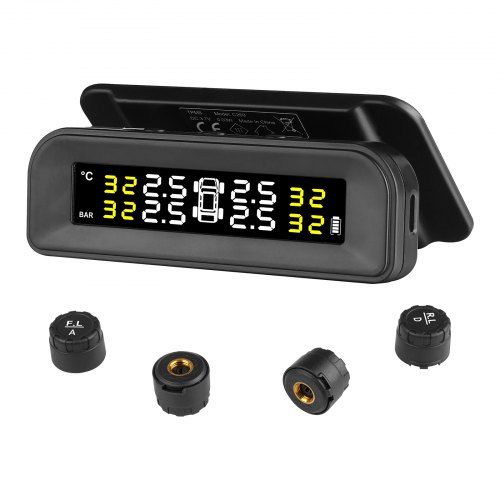 Universeel draadloos TPMS voor campers en trailers – realtime bandenspanningsmonitor met 5 alarmmodi