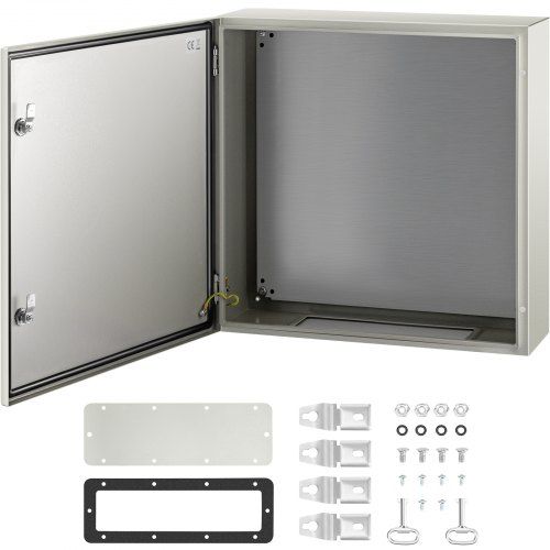 Robuuste IP66‑stalen schakelkast 60×60×20 cm voor zware industriële toepassingen