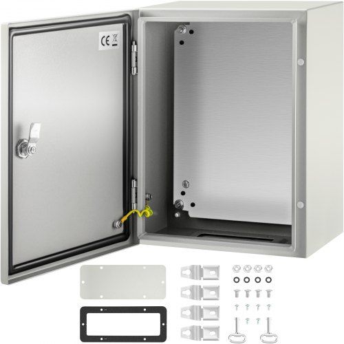 NEMA 4X Stalen Schakelkast 40 × 30 × 20 cm – Robuuste IP66 Bescherming voor Industriële Toepassingen