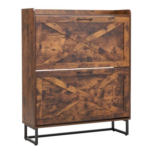 Ruimtebesparende vintage schoenenkast voor hal, woonkamer en veranda