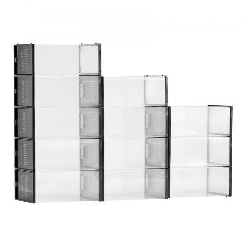 Stapelbare Schoenendozen 12-delige Set – Ruime en Ventilerende Opbergoplossing