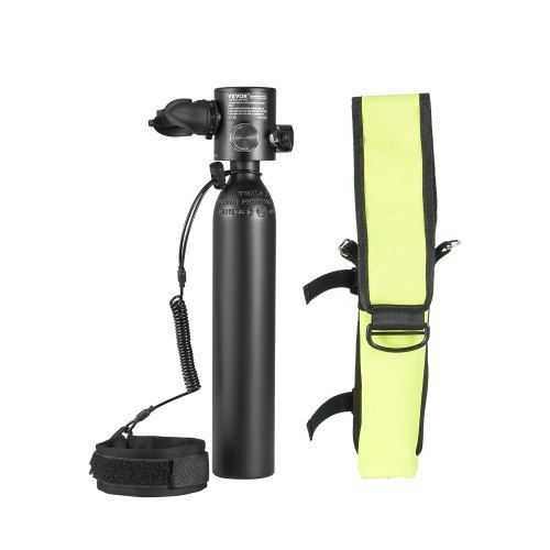 Compacte scuba tank voor beginners: 0,5 L, 30 m diepte en 10 minuten onderwater