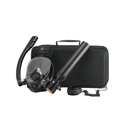 Draagbare duikset met 0,5 L aluminiumcilinder en snorkelmasker – compact en veilig