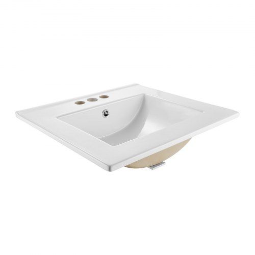 Modern half‑inbouw wastafel 510 × 465 mm voor kleine badkamers