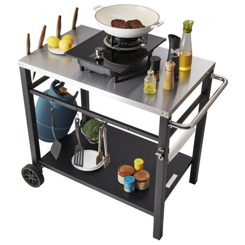 Multifunctionele Grillkar voor Buitenkeuken – Praktisch, Stevig en Veelzijdig