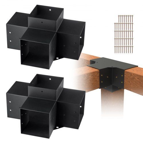 Stabiele pergola hoekbeugels 2 mm staal – Complete set voor een duurzame buitenstructuur