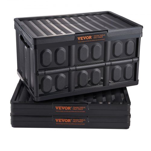 Flexibel opbergen: 45‑L vouwbare opbergdozen in set van 3