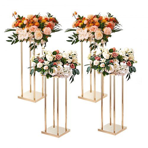 Stijlvolle vierkante bloemenstandaard set – ideale decoratie voor bruiloften en evenementen