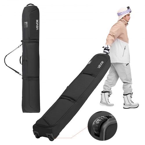 Skitas met wielen voor snowboard en ski – waterdicht, ruim en duurzaam