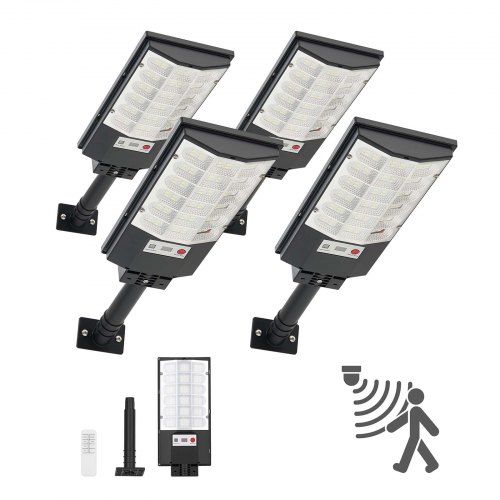 Optimale Solar Straatverlichting voor Oprit en Tuin – 4‑pack, 500 W, 50.000 lm