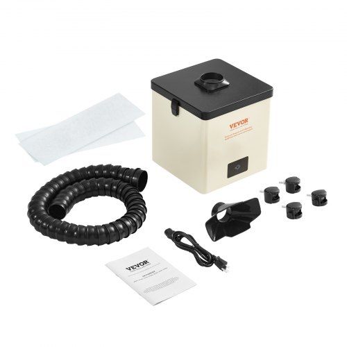 Krachtige 100 W soldeerrookafzuiger: compact, stil en 99,99 % effectief