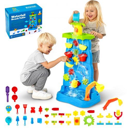 Dubbelzijdige watertafel met 37 accessoires – Veelzijdig speelplezier voor kinderen vanaf 3 jaar