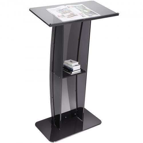 Duurzaam acrylpodium met opbergruimte – ideaal voor kerken, kantoren en scholen