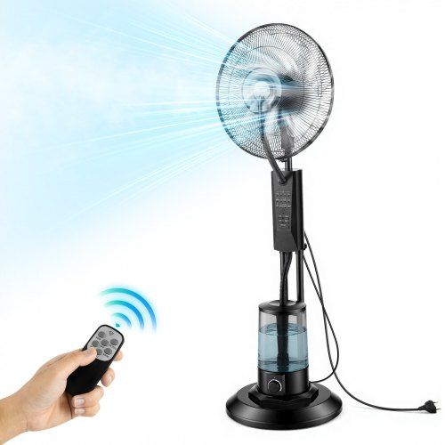 Staande ventilator met vernevelingsfunctie – Comfortabele koeling voor binnen en buiten