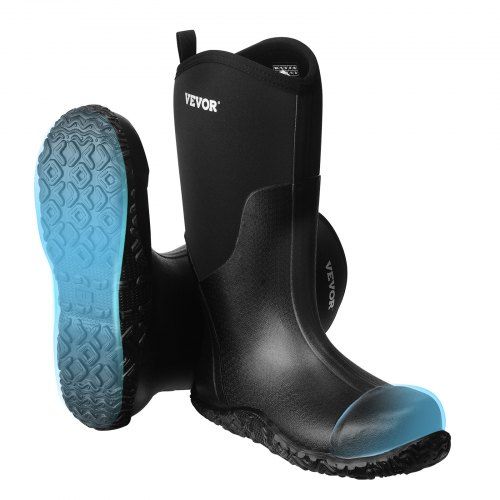 Stalen Neus Rubberen Laarzen voor Heren – Waterdicht, Antislip en Warm