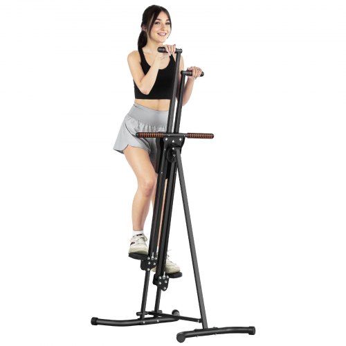 Verticale stapper met stuur – compacte full‑body trainer voor thuis
