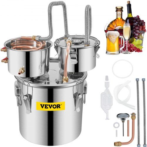 Moonshine distilleerder 12,3 L – grote capaciteit en veelzijdig voor hobbyist en professional