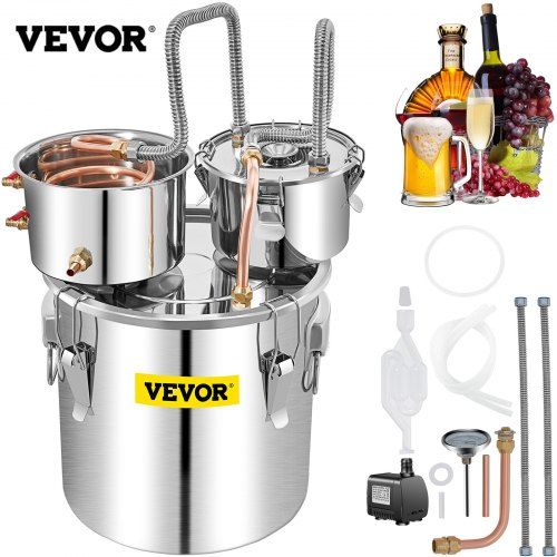 Moonshine Distilleer Set 50 L – Grote Capaciteit en Snelle Koeling voor Thuisbrouwers