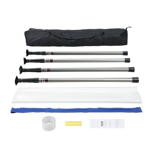 Stofafschermingswand 230 × 120 cm – effectieve bescherming tegen bouwstof