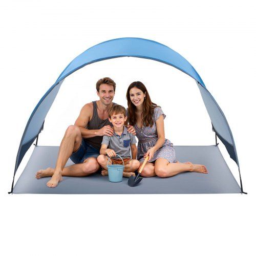 Flexibele Strandtent voor 3 Personen met UPF 50+ Bescherming