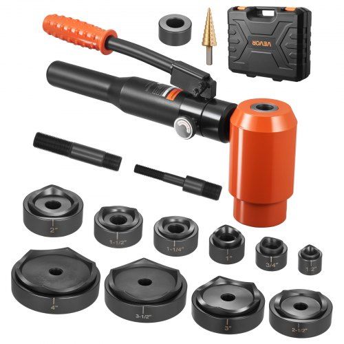 Hydraulische Knockout Punch Set 15 t – Krachtig en Praktisch voor Elke Werkplaats