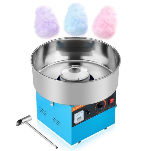 Optimale suikerspinmachine voor thuisfeestjes – 1000 W, roestvrijstalen kom, 3500 tpm