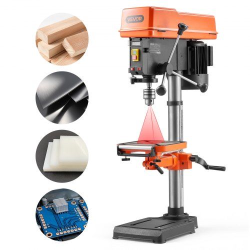Krachtige 550W tafelboormachine met X‑Laser en 45° kantelbare werktafel – Praktische gids