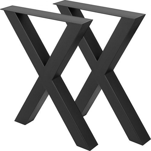 Stevige Zwarte X‑Frame Tafelpoten voor DIY‑Meubels