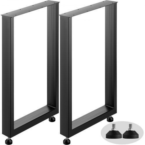 Zwarte metalen tafelpoten 600×720 mm – robuuste basis voor elke tafel