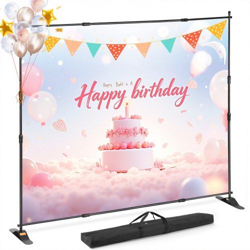 Telescopische Achtergrondstandaard voor Banners en Fotohokjes – Flexibel, Stevig en Draagbaar