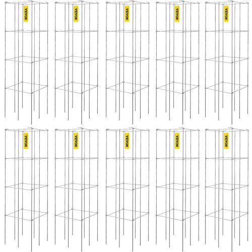 Robuuste Tomatenkooien 30 × 30 × 117 cm – 10‑set voor verticale groente‑ en fruitteelt