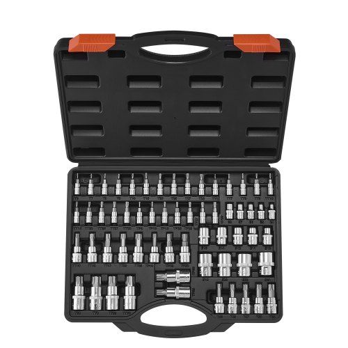 60-delige Torx‑boordop‑ en E‑Torx‑set: veelzijdig, robuust en klaar voor elke klus