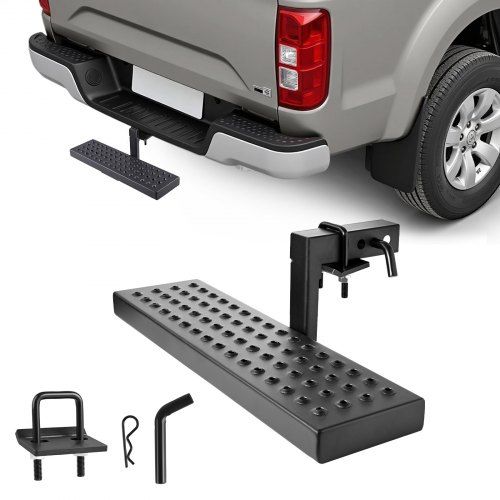 Breed en antislip trekhaakopstapje voor pick‑ups, SUV’s en campers – veilig klimmen tot 158 kg