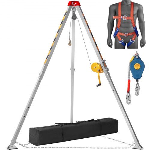 Tripod Lierstatief 1200 lbs voor Confined Spaces – Krachtig, Veilig en Draagbaar
