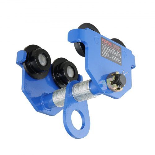Handmatige trolley met verstelbare breedte voor I‑balken – stevige oplossing voor zware heftaken
