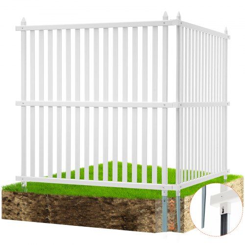Privacyhek van PVC 48×48 inch – windbestendig, eenvoudig te plaatsen