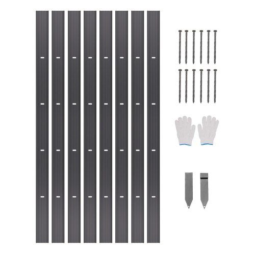 Duurzame en Flexibele Aluminium Tuinrand – 8‑Pakket voor Strakke Landschappen