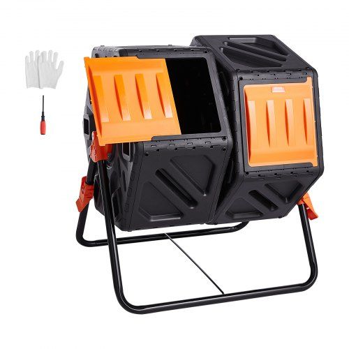 Dubbele Kamer Tumbling Compostbak 140 L voor Grotere Tuinen