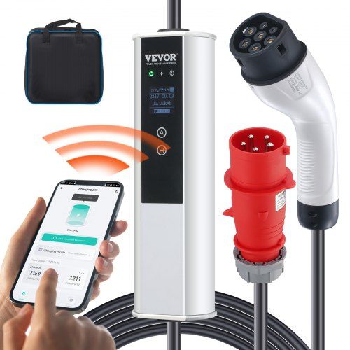 Compacte Type 2 EV‑laadkabel van 7,5 m met slimme app‑bediening