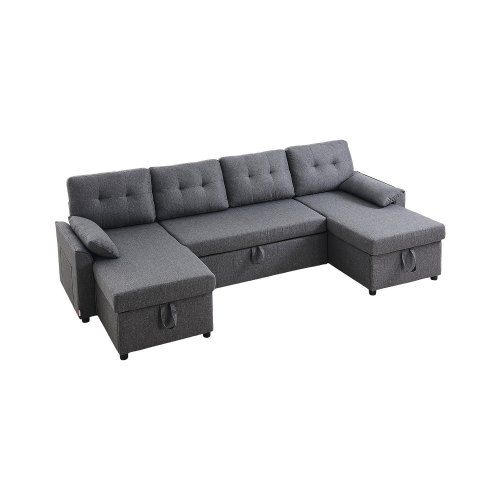 U-vormige slaapbank met ruime opbergruimte – comfort en functionaliteit voor elk interieur