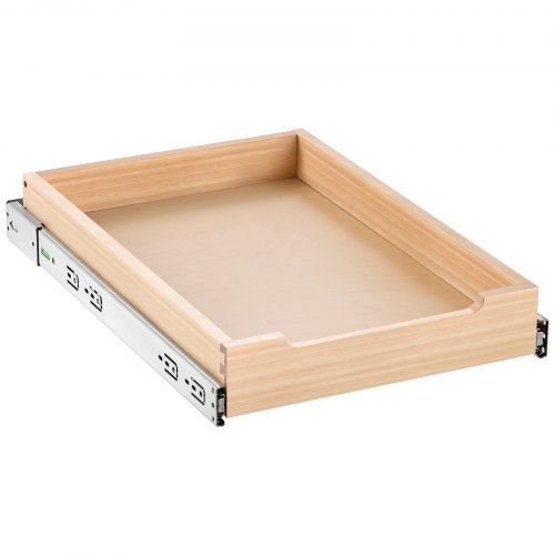Uittrekbare houten kastorganizer met soft-close – Praktisch en stijlvol opbergen