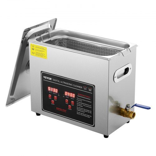 Ultrasone reiniger 6L: krachtige, duurzame oplossing voor sieraden, brillen en meer