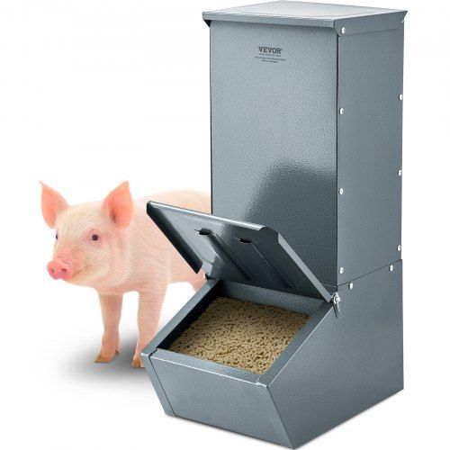 Robuuste varkensvoerbak van 2,2 bushel – Duurzaam en ruimtebesparend